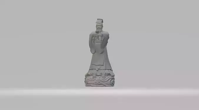 Terracotta Warriors Emperor Qin Shi Huang 3D model 3D print model