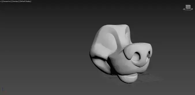 stylized dog head