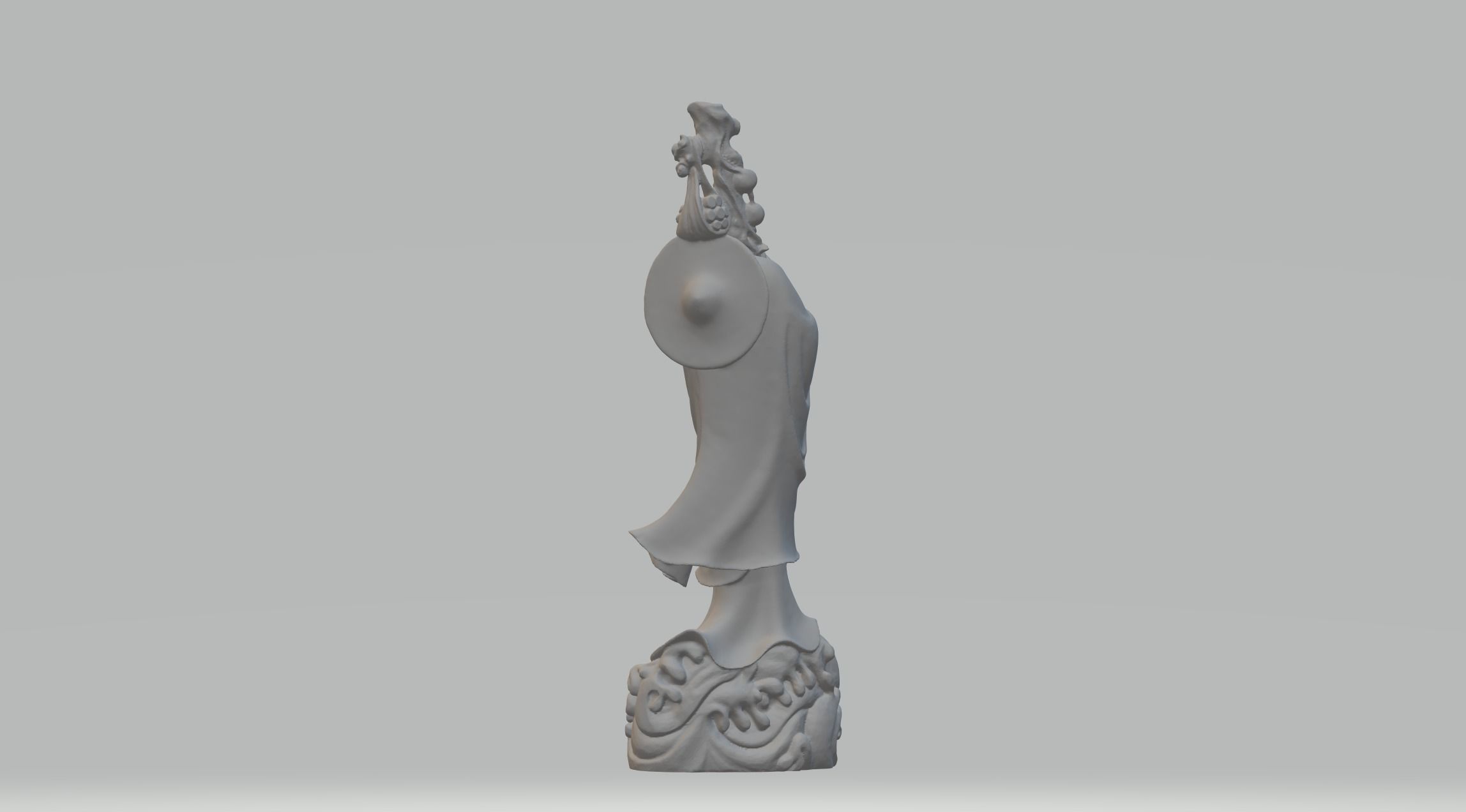 Bodhidharma 3D model asian statue 3D print model_2