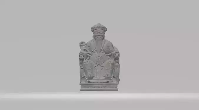 God of Wealth 3D model