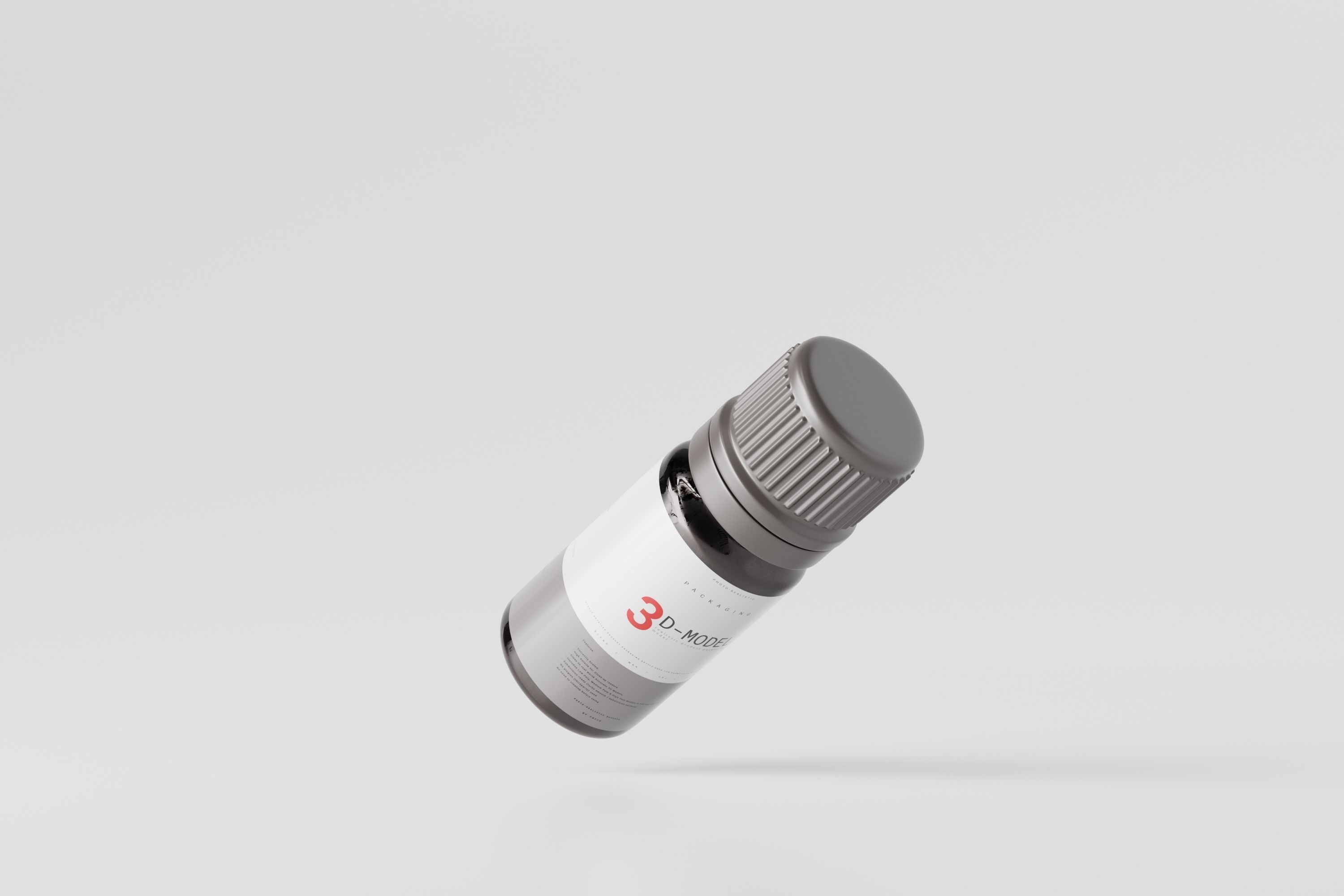 medicine bottle Low-poly 3D model_4