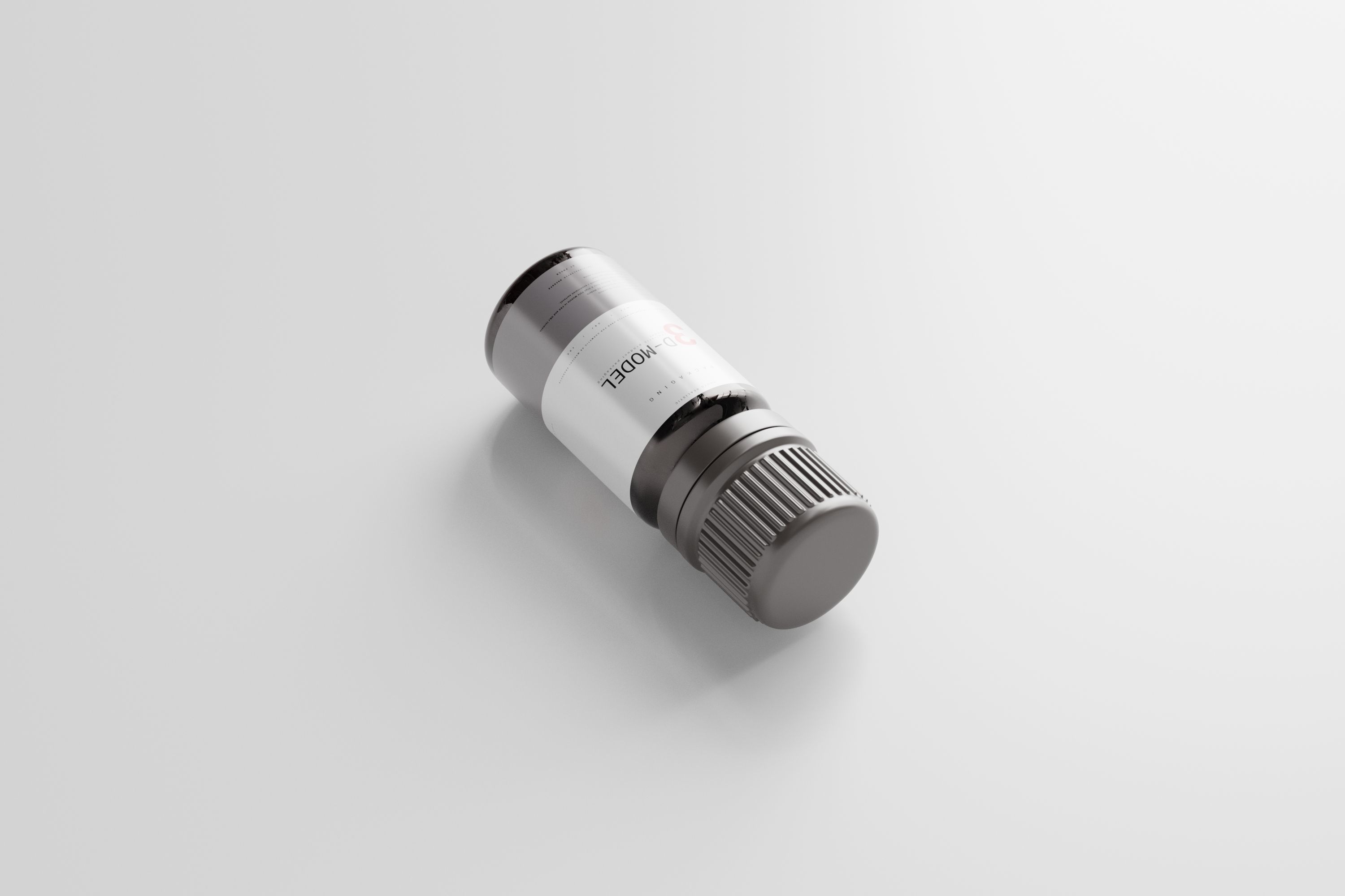 medicine bottle Low-poly 3D model_7