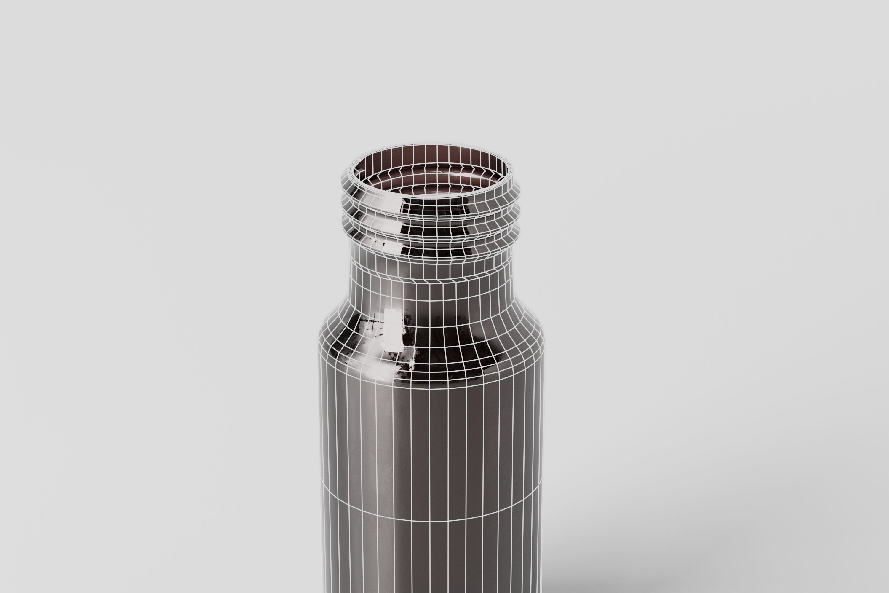 medicine bottle Low-poly 3D model_10