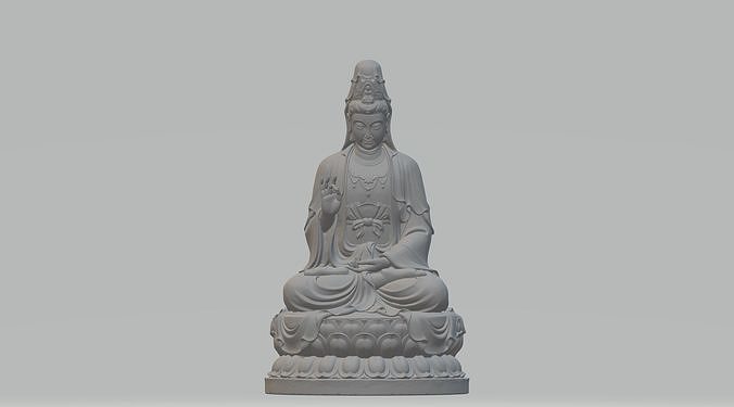 Guan Yin 3D model 3D print model