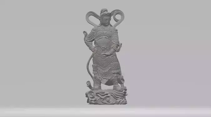 Veduogaran 3D Model statue of chinese god