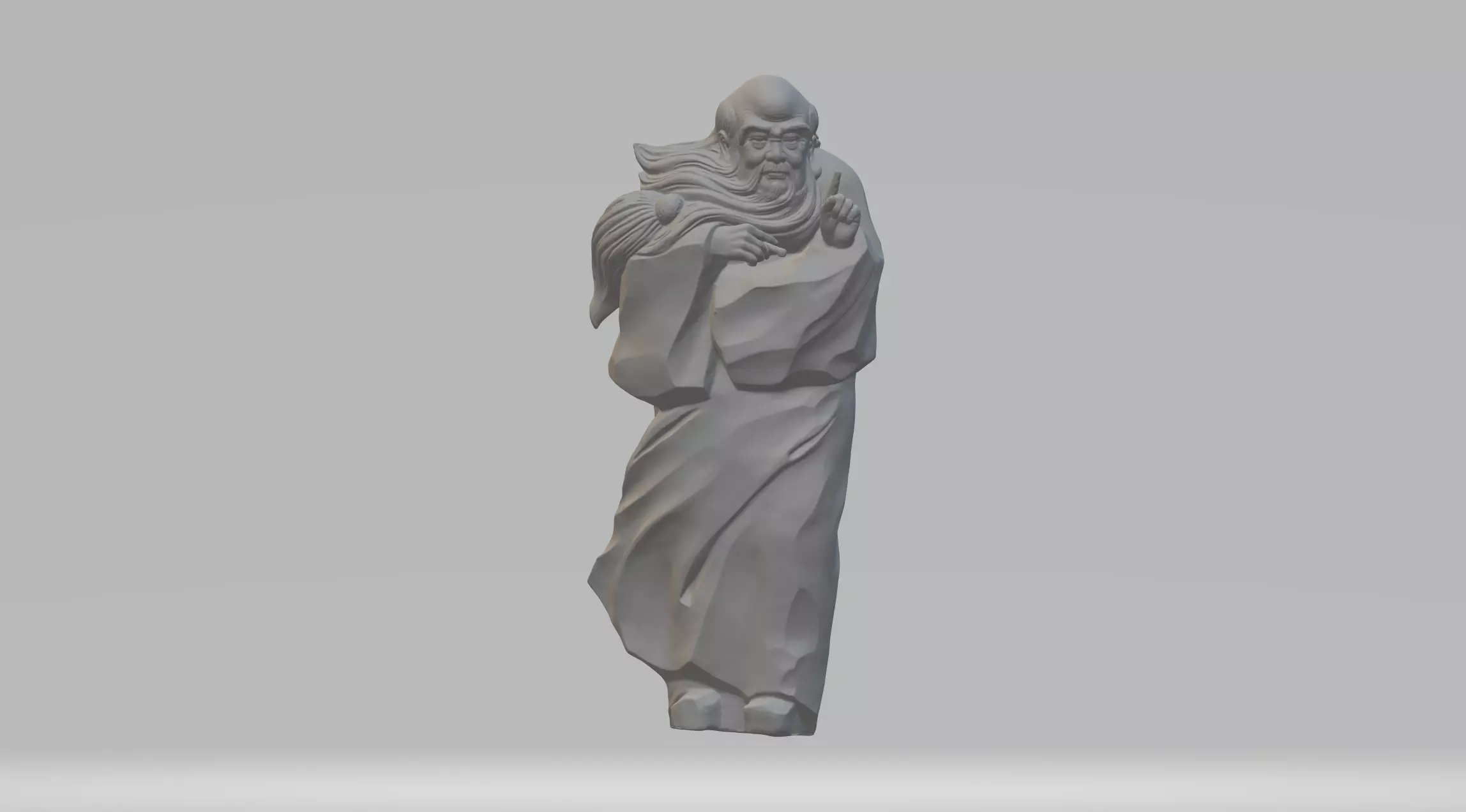 Lao Tzu 3D Model 3D print model