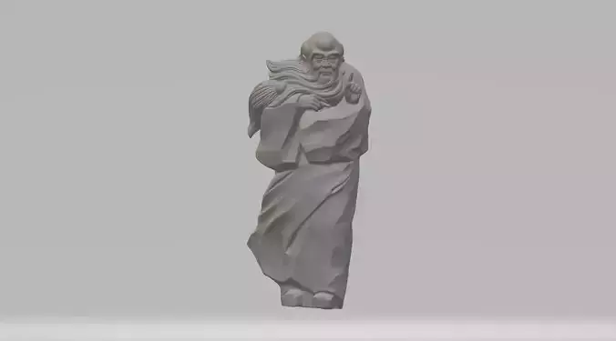 Lao Tzu 3D Model