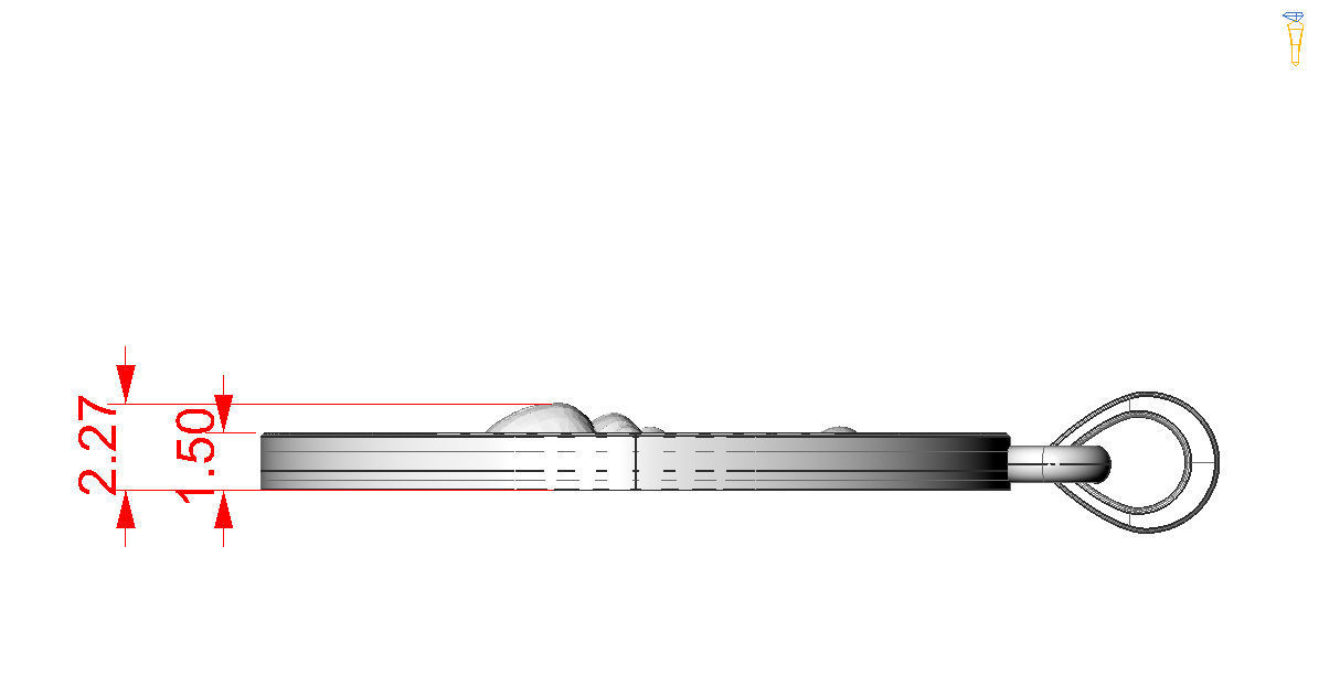 Scarab pendant 3D print model_4