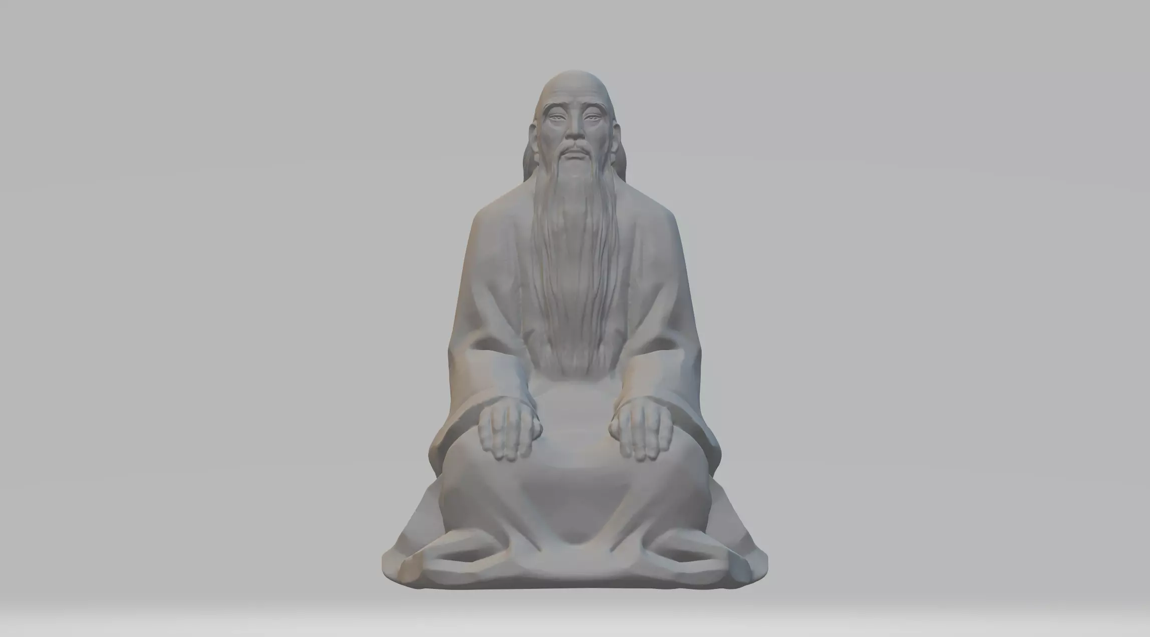 Lao Tzu 3D Model 3D print model