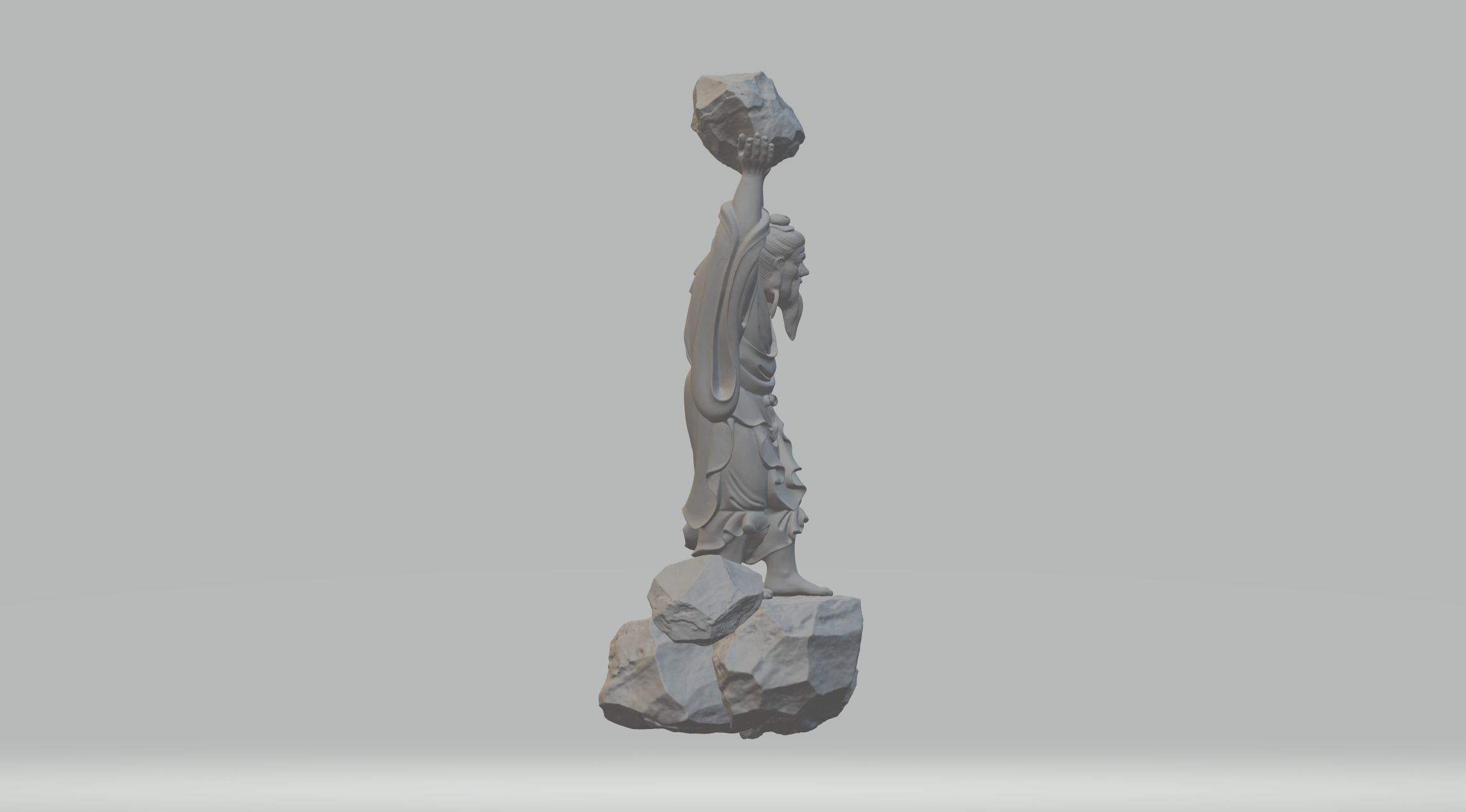 Yugong Yishan 3D Model 3D print model_1