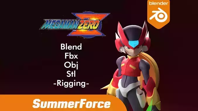 Zero - Megaman Zero 3D model