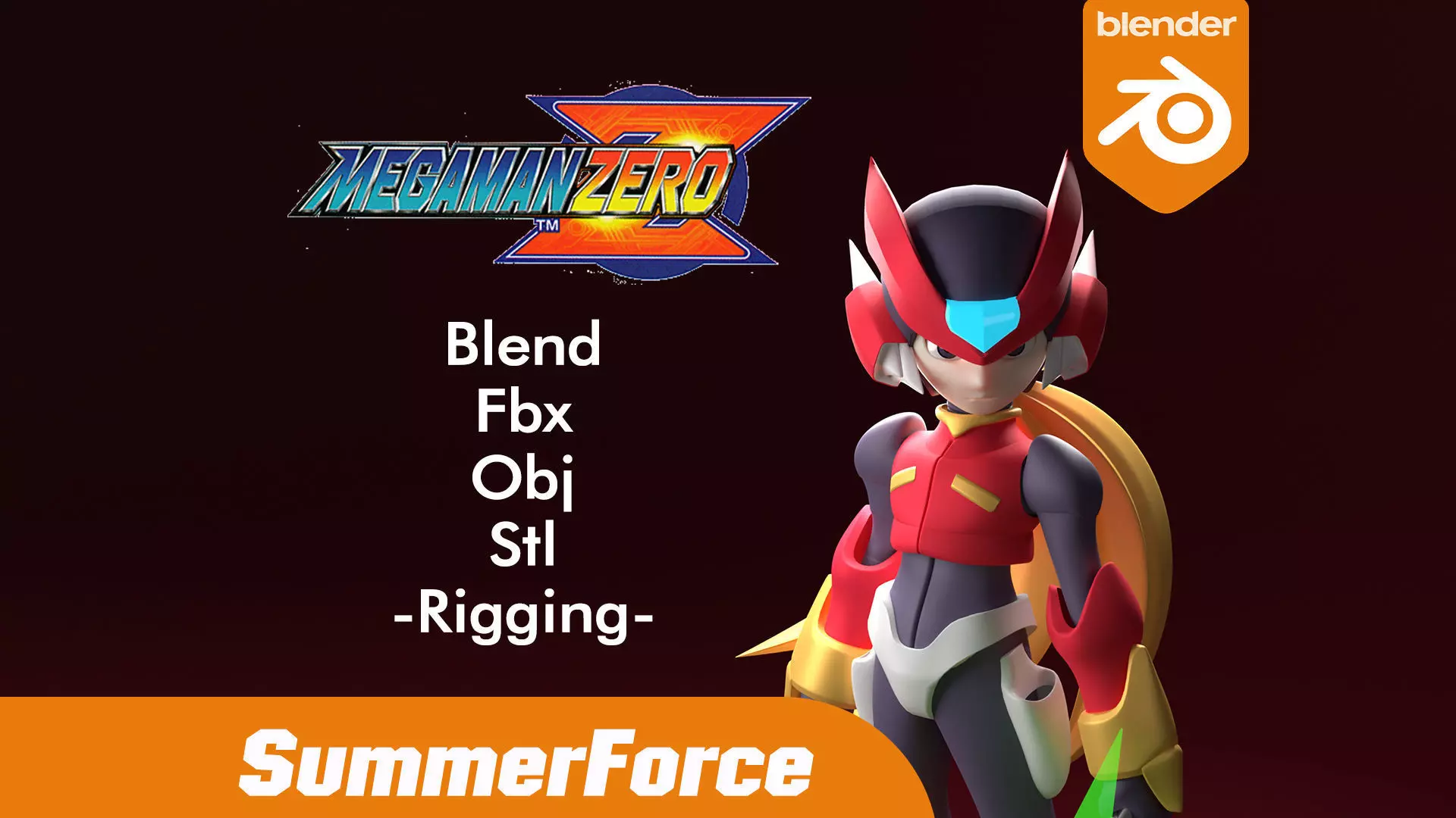 Zero - Megaman Zero 3D model_0