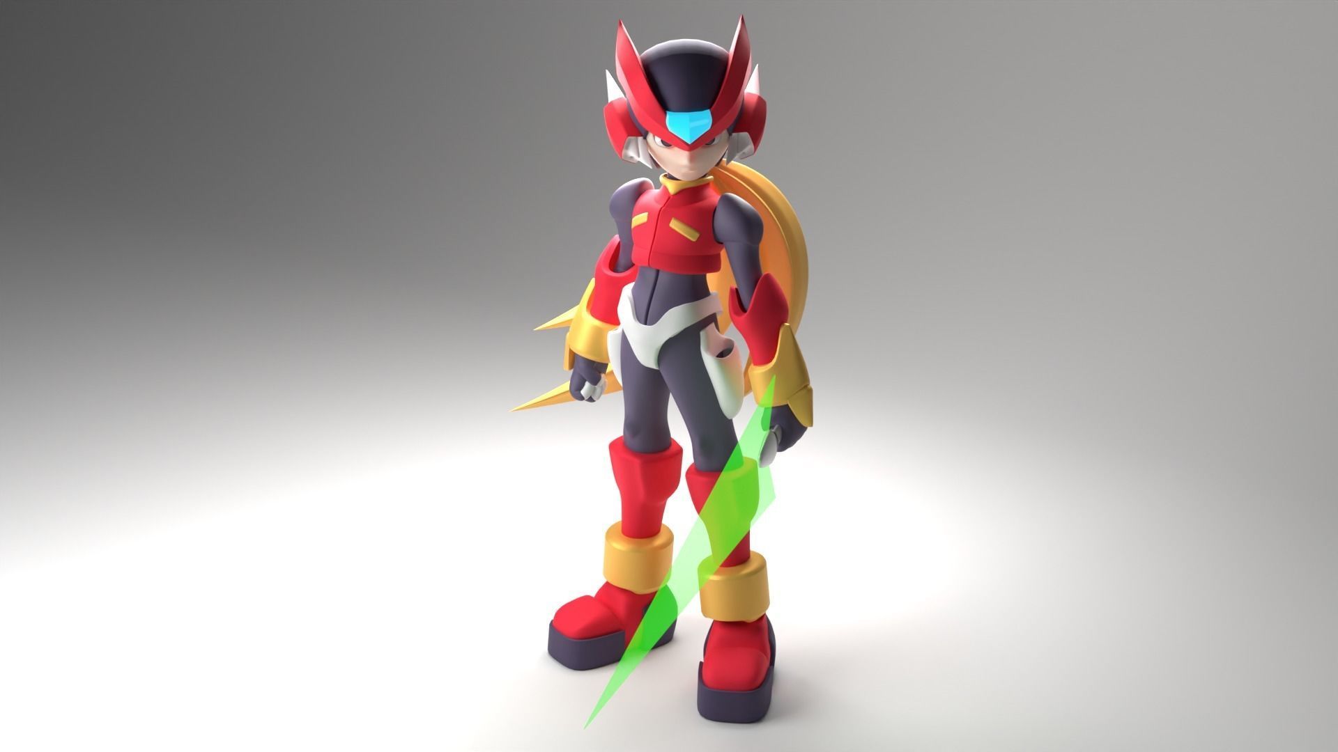 Zero - Megaman Zero 3D model_1