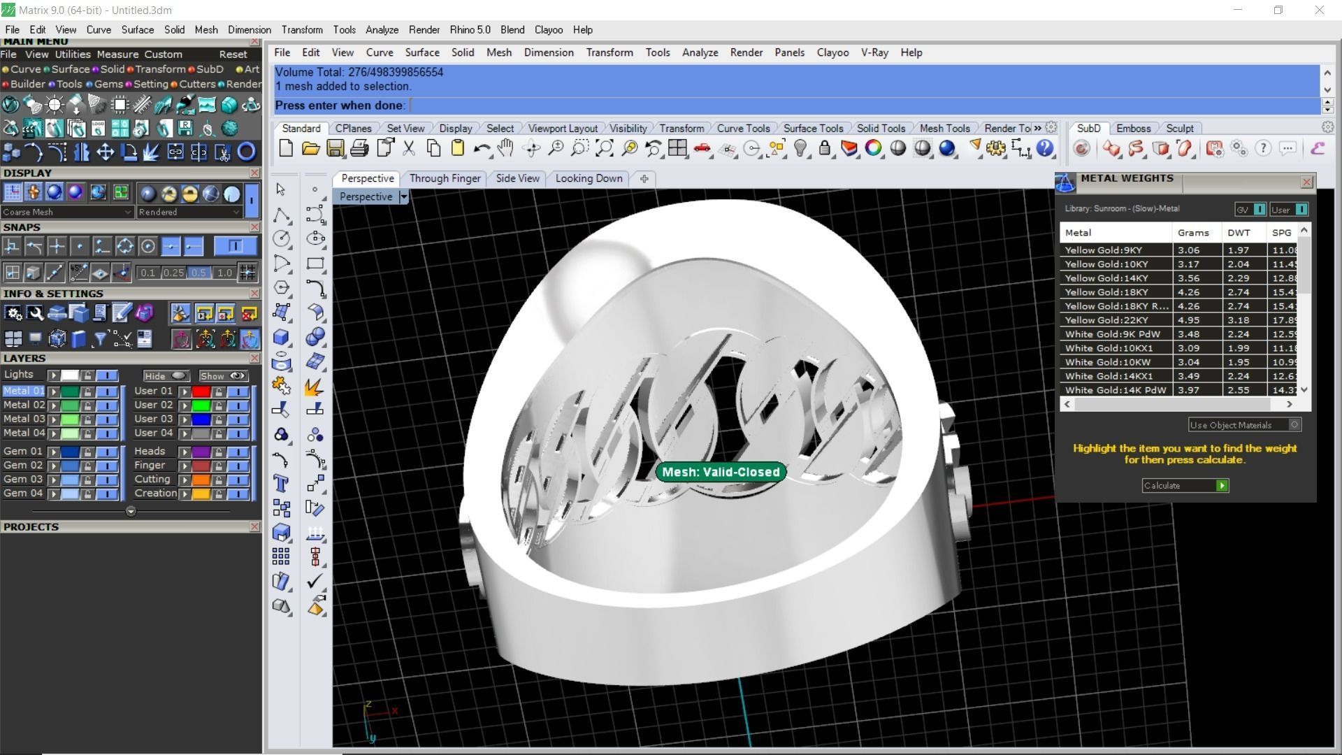 Light weight wide chain ring 3D print model_19