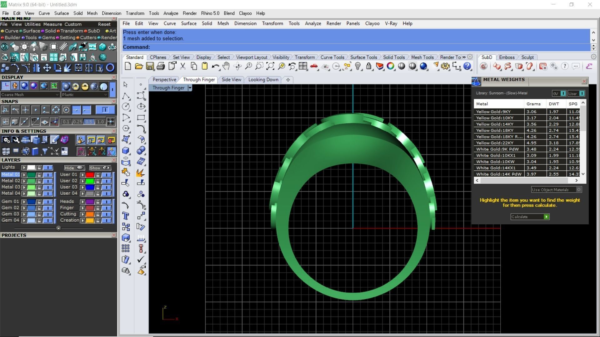 Light weight wide chain ring 3D print model_22