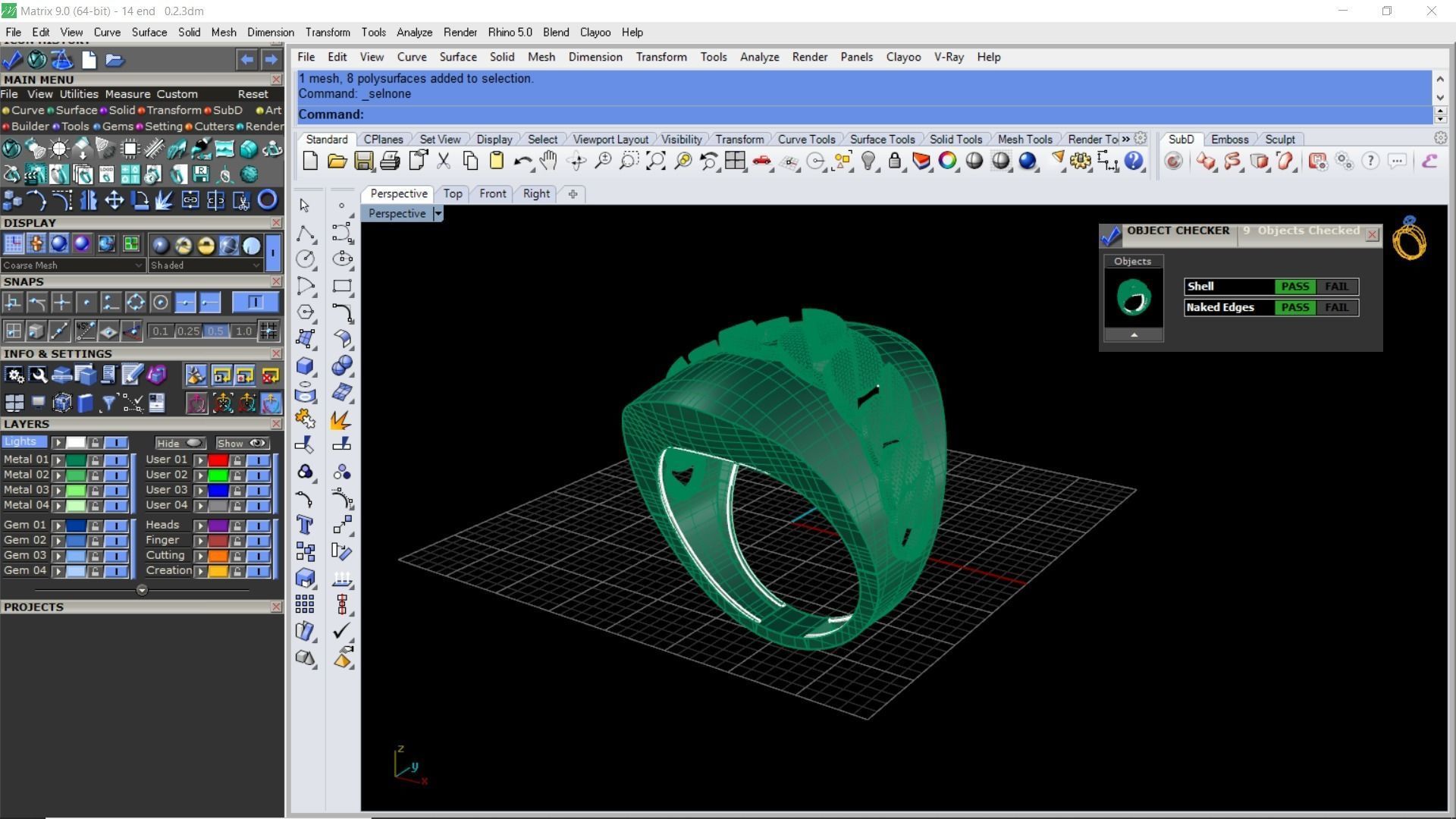 Light weight wide chain ring 3D print model_3