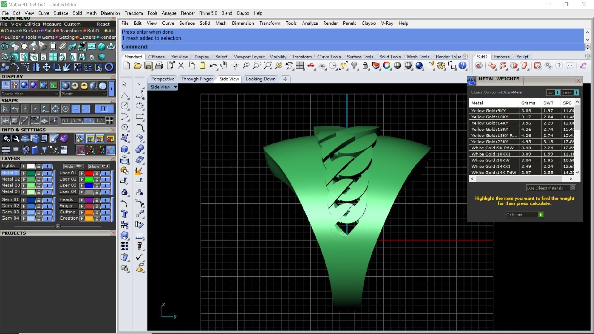 Light weight wide chain ring 3D print model_23