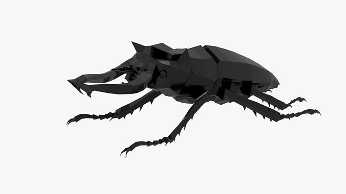 Bug low poly beetle Low-poly 3D model