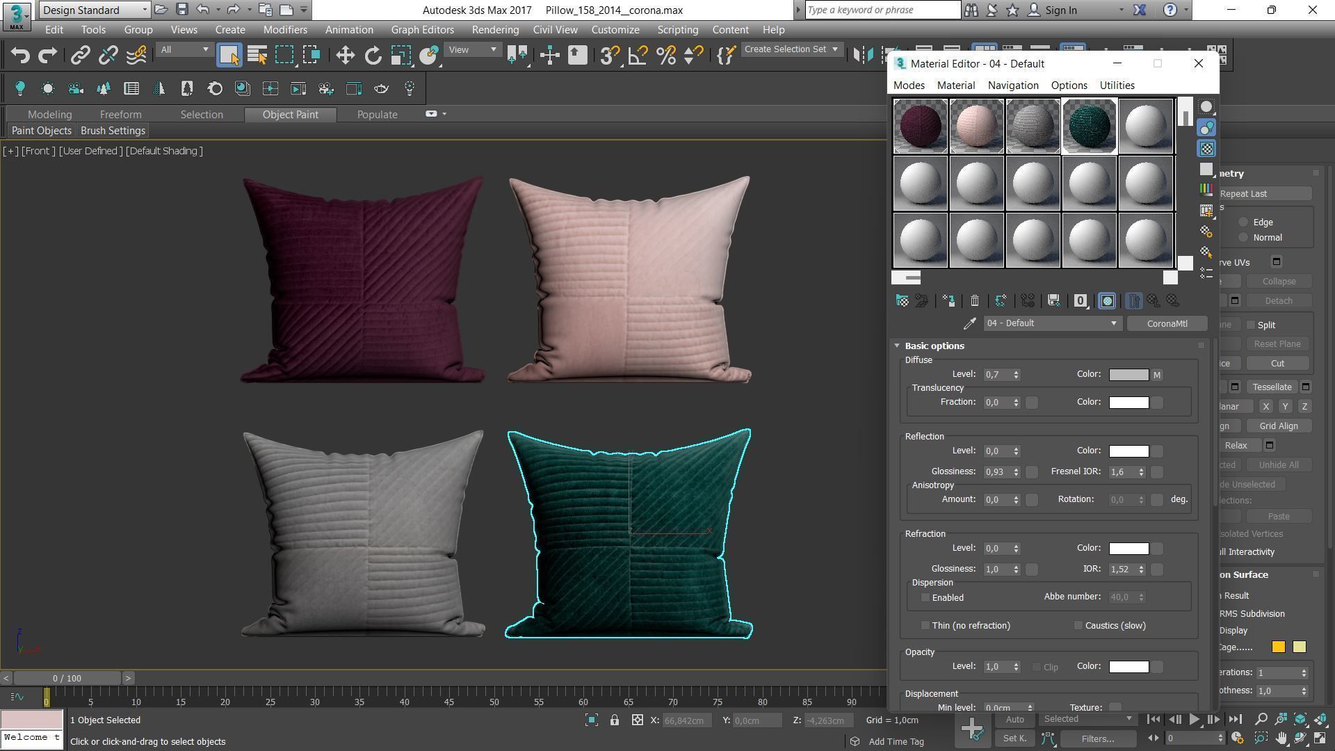 Decorative pillows Houzz set 158 3D model_13