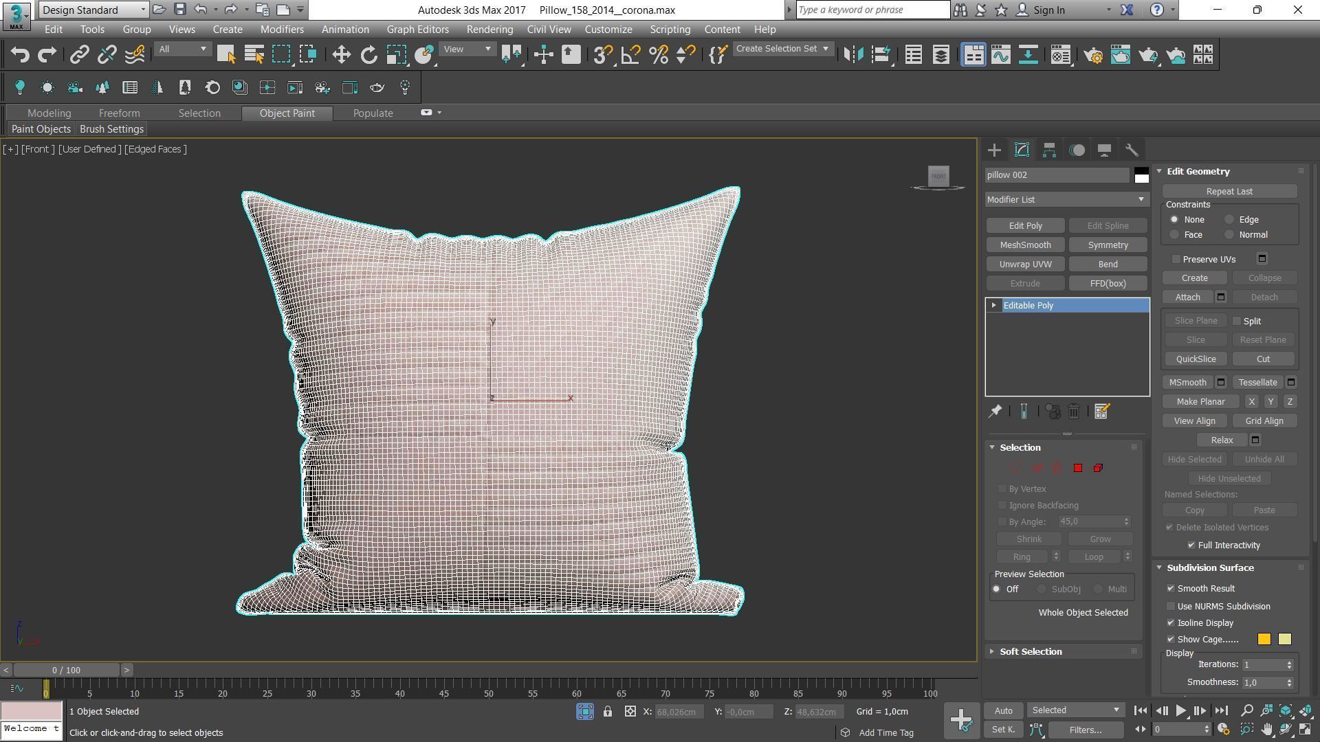 Decorative pillows Houzz set 158 3D model_7