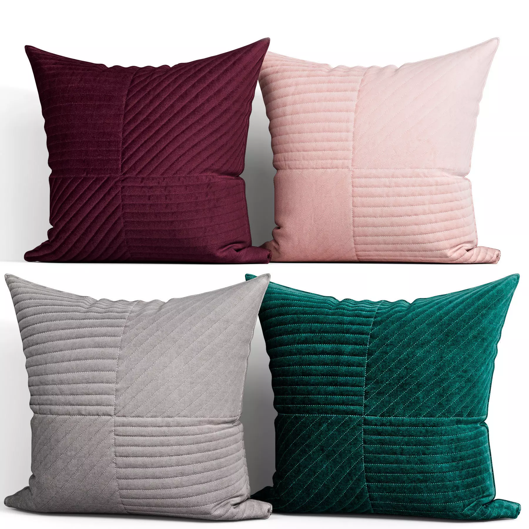 Decorative pillows Houzz set 158 3D model_0