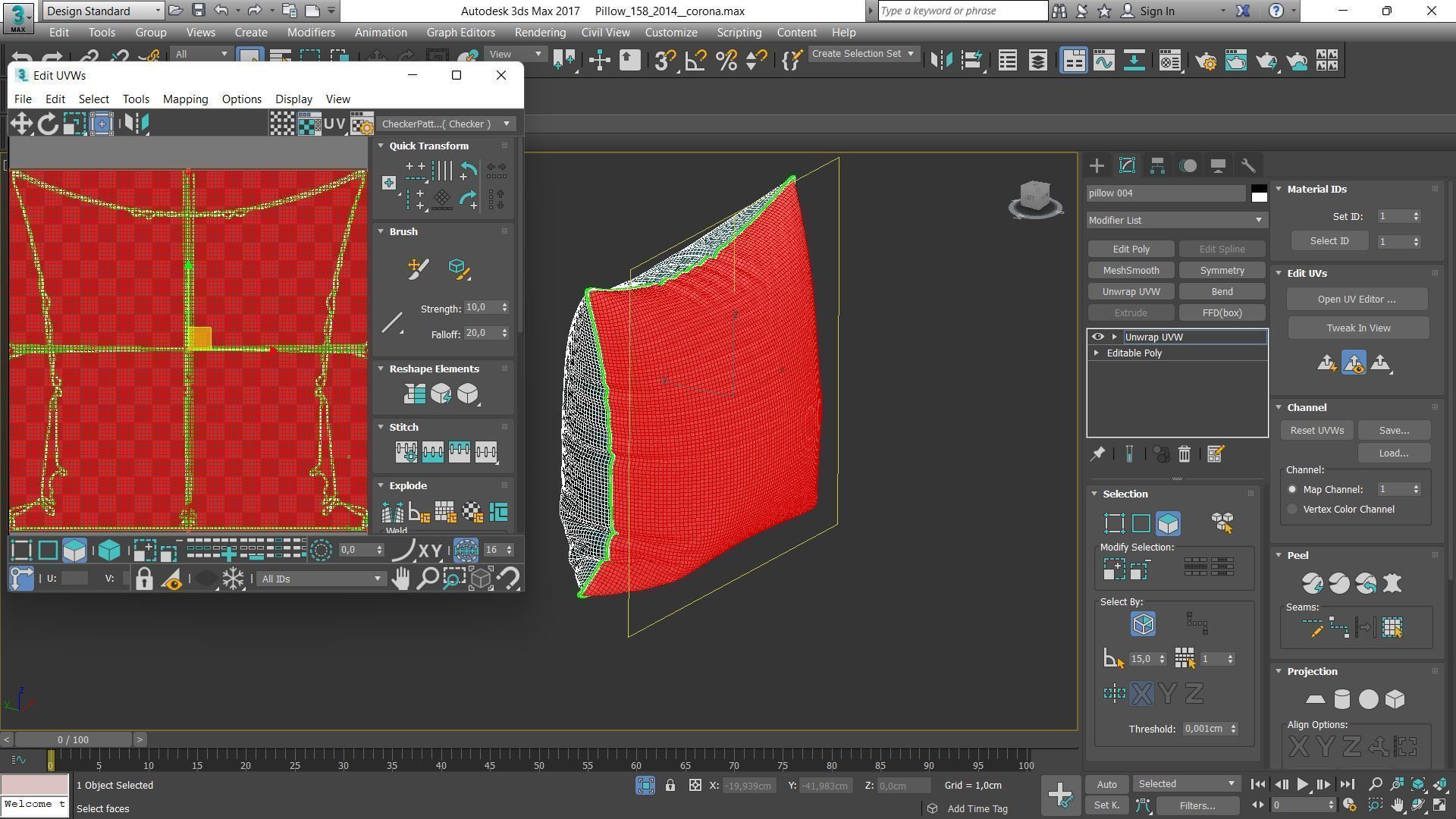 Decorative pillows Houzz set 158 3D model_12