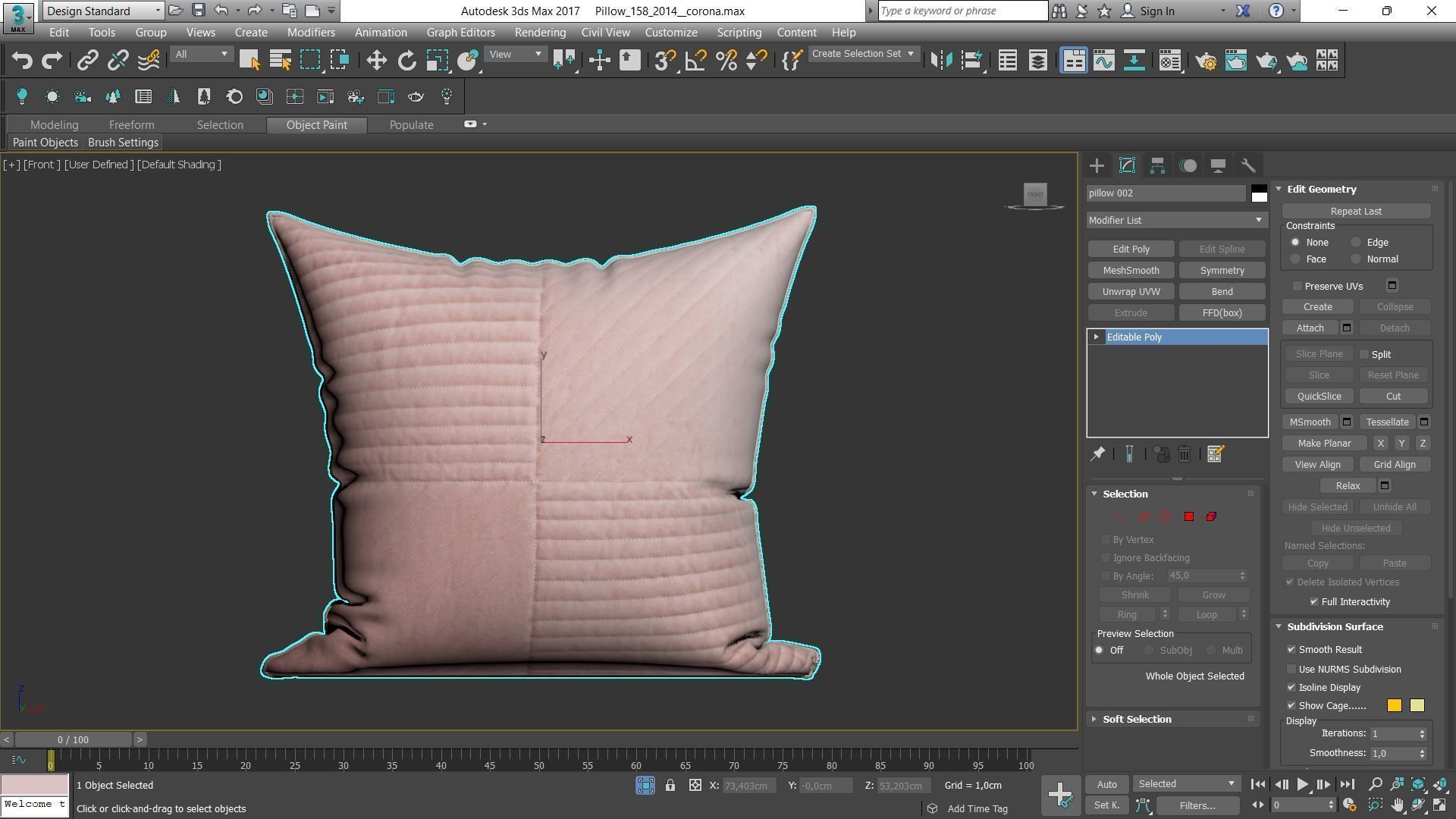 Decorative pillows Houzz set 158 3D model_6