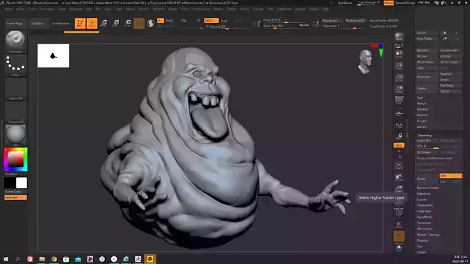 3d Ghostbusters ghost character
