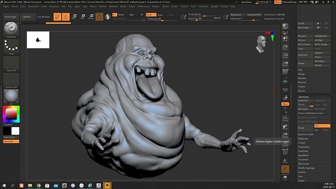 3d Ghostbusters ghost character 3D model