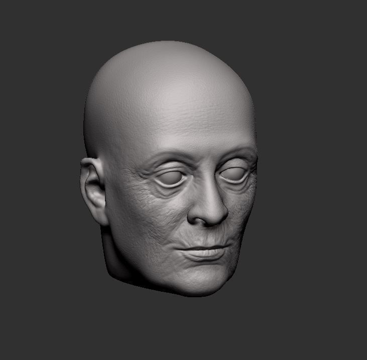 Head 55 3D print model_11