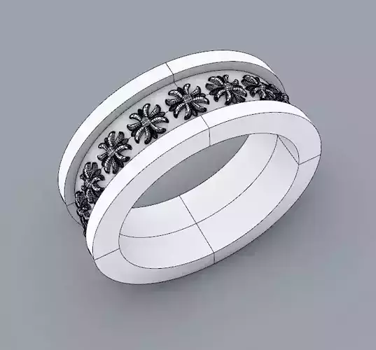 ring with cross 3D print model