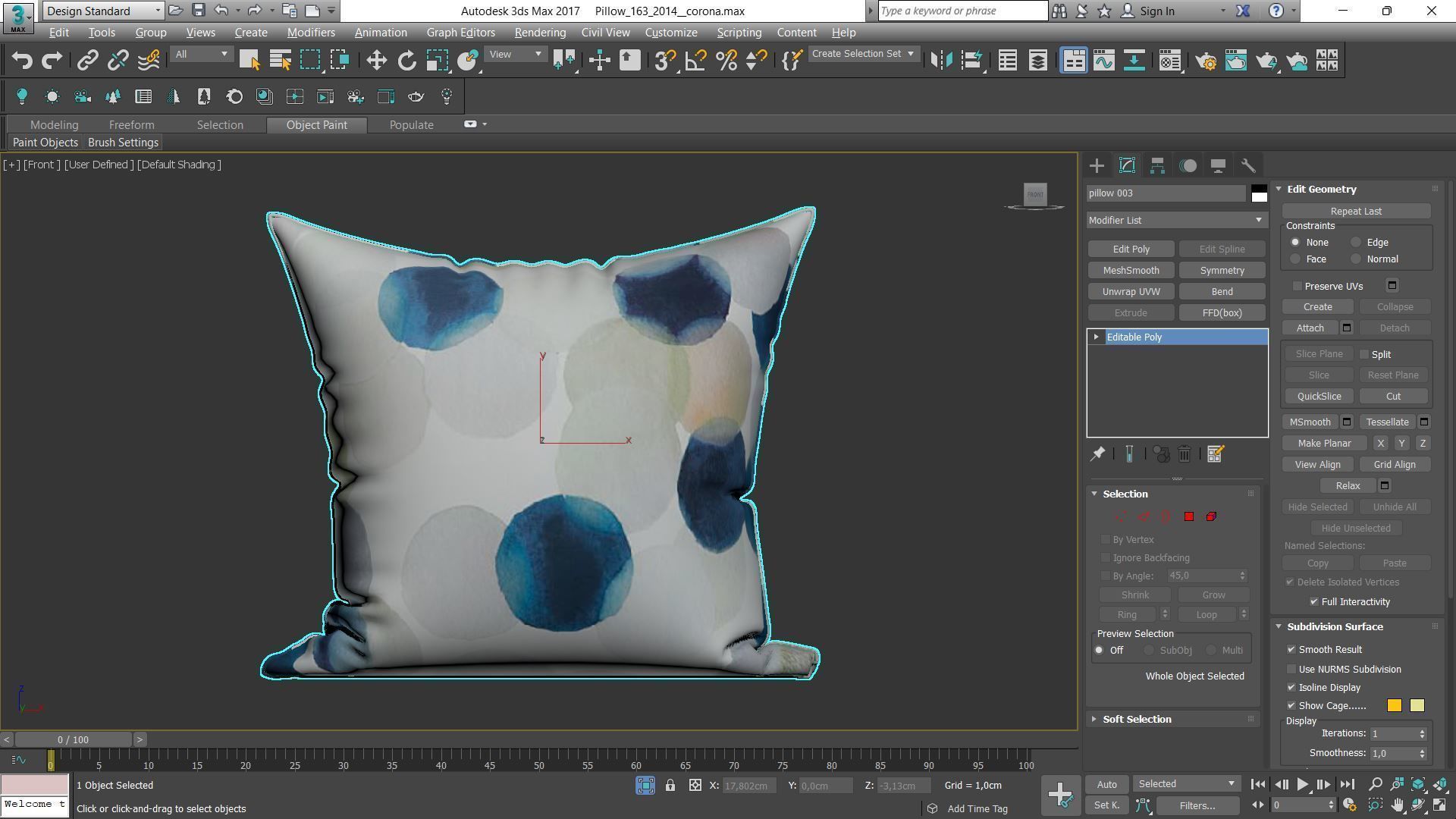 Decorative pillows Houzz set 163 3D model_8