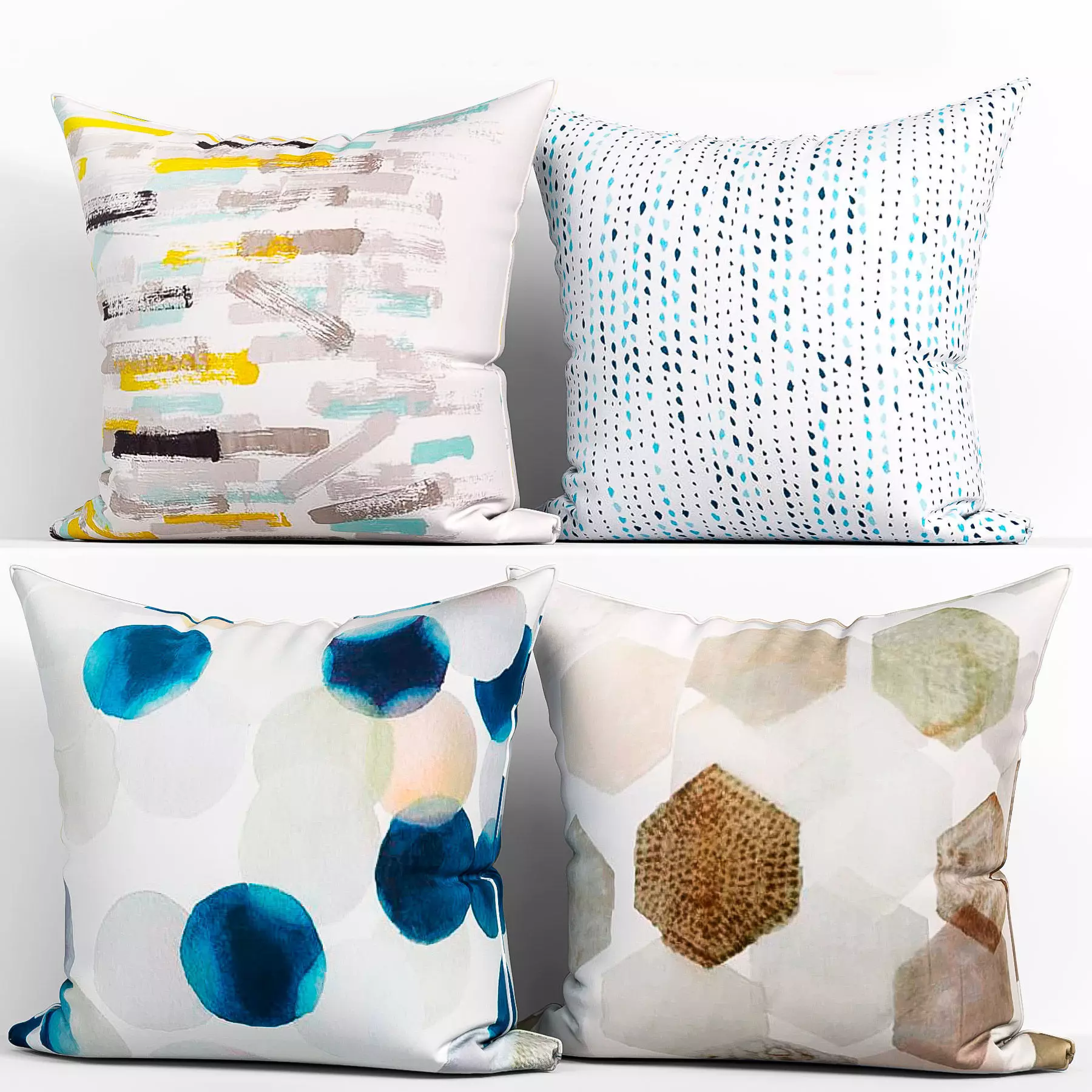 Decorative pillows Houzz set 163 3D model_0