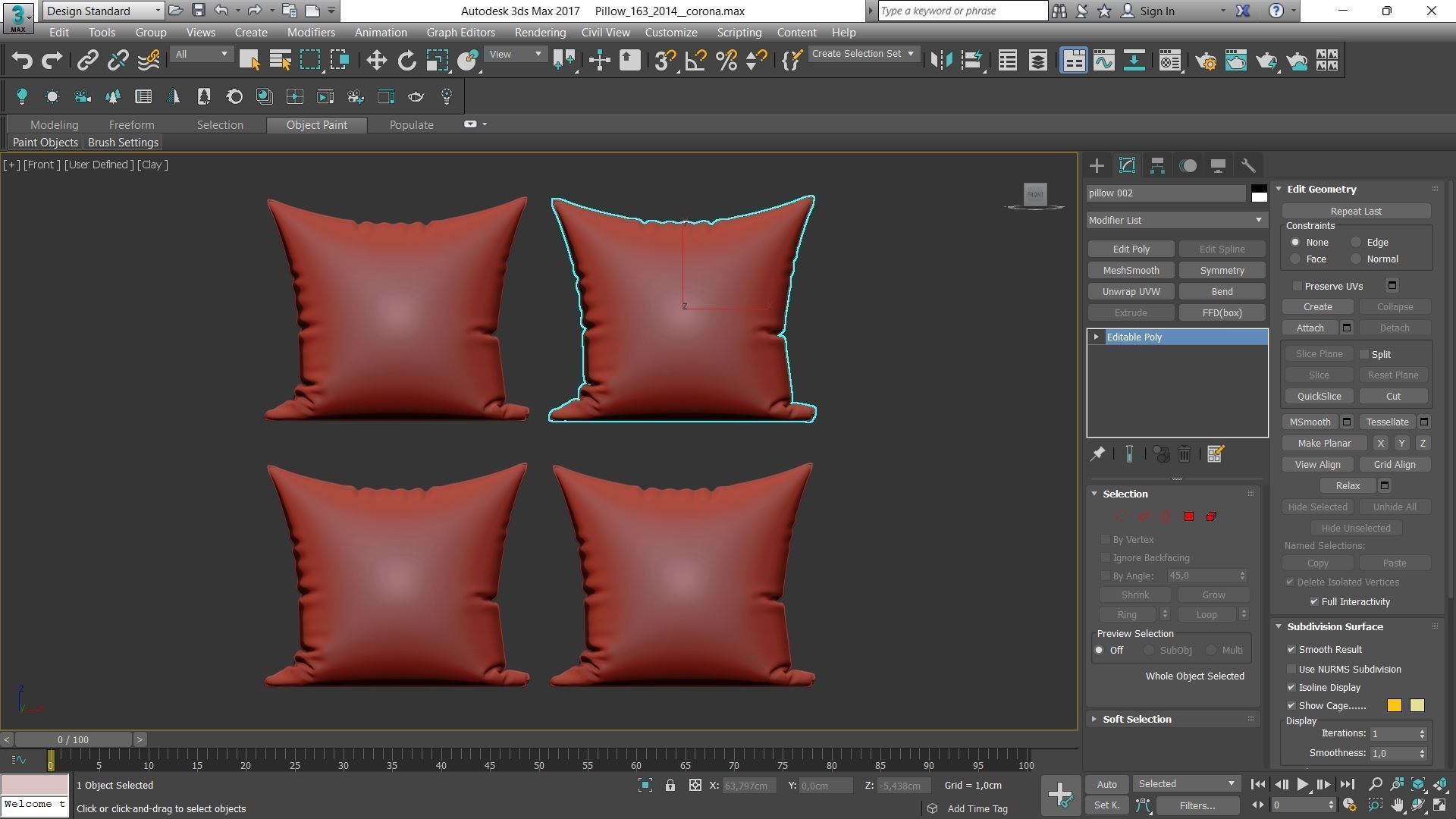 Decorative pillows Houzz set 163 3D model_20