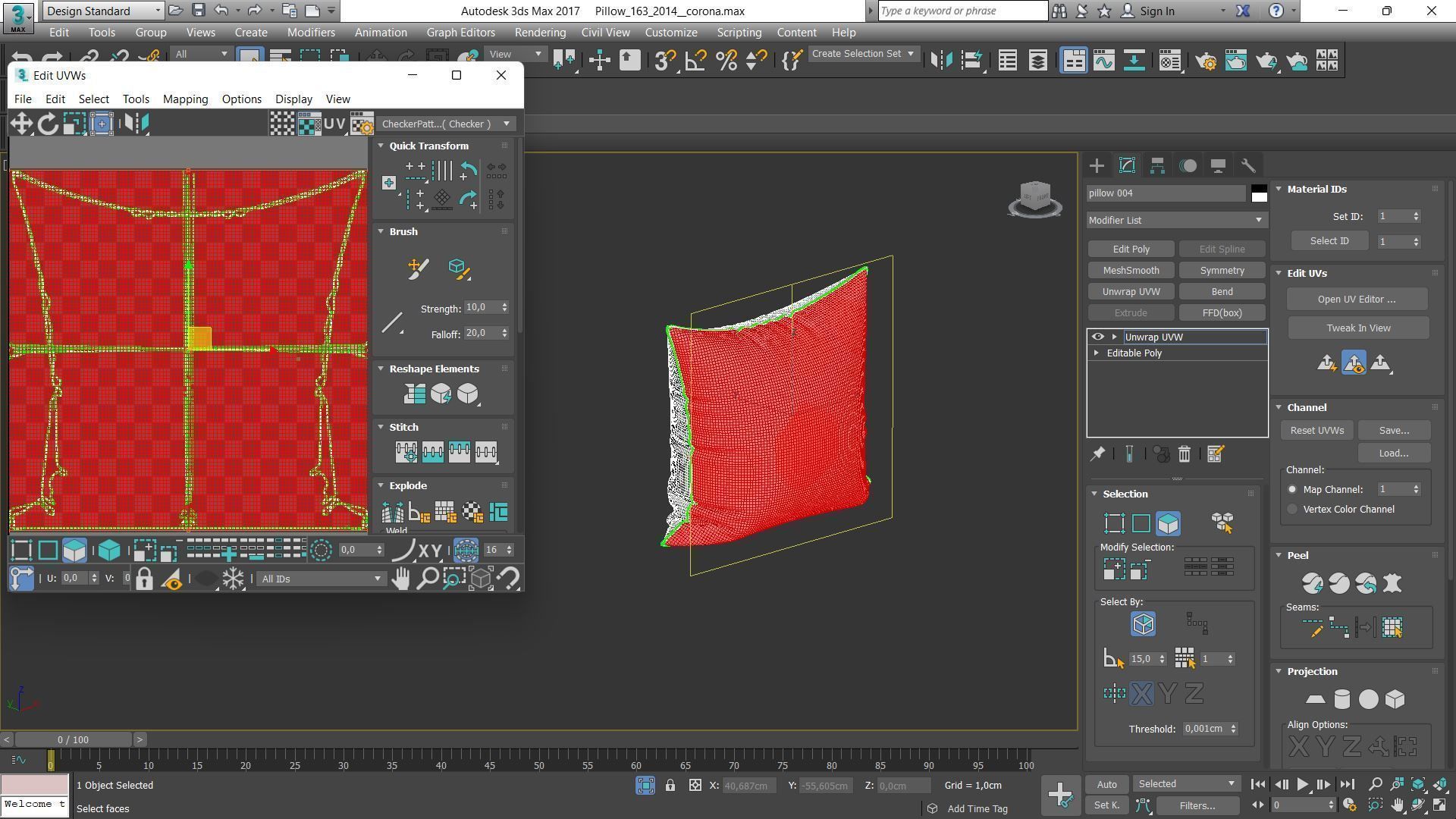 Decorative pillows Houzz set 163 3D model_12