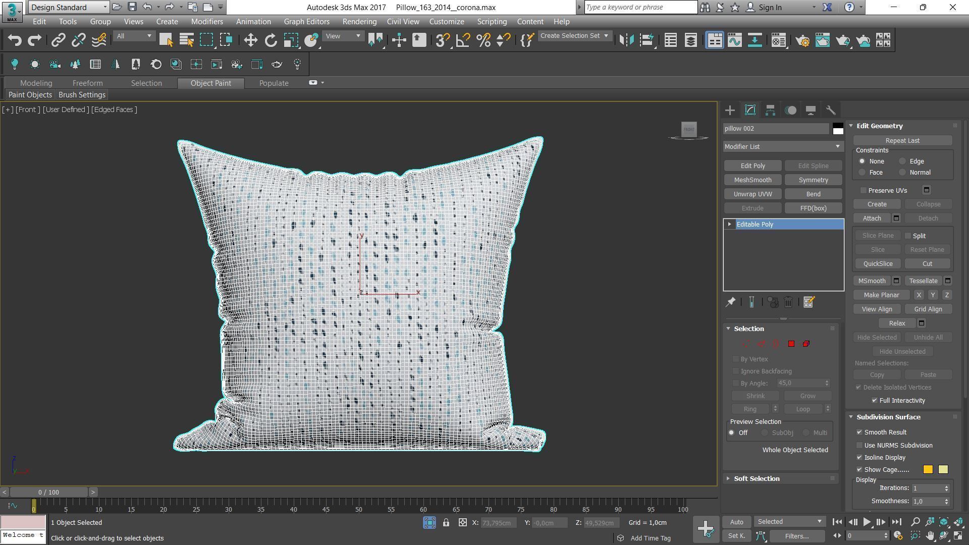 Decorative pillows Houzz set 163 3D model_7