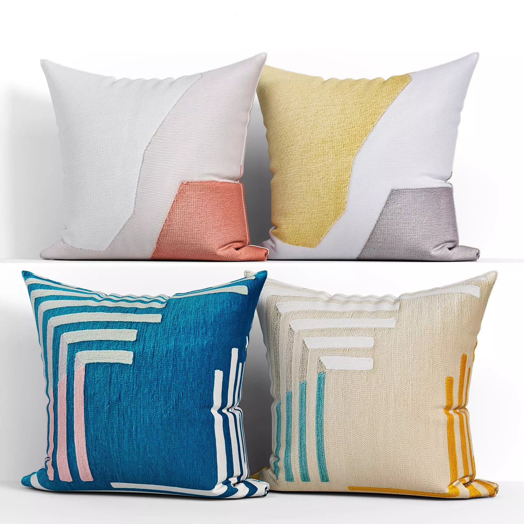 Decorative pillows Houzz set 164 3D model_0