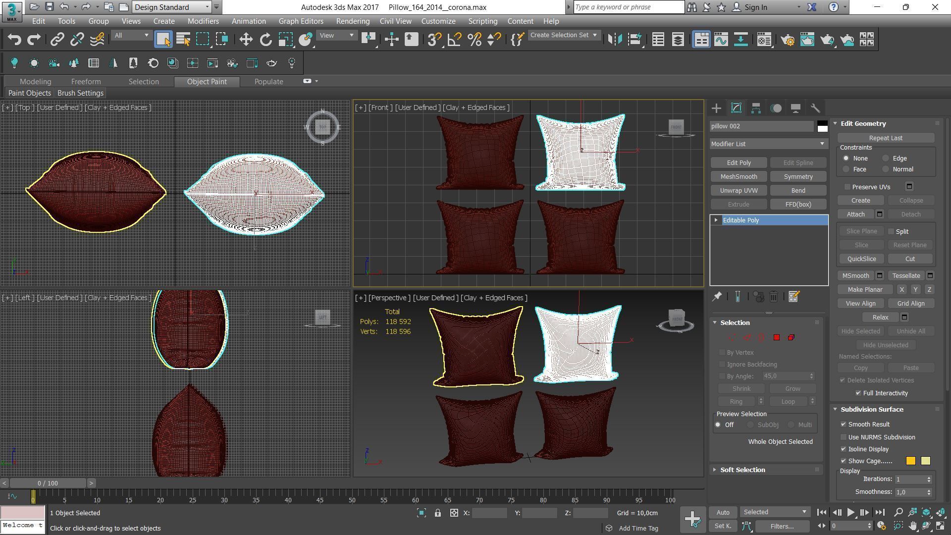 Decorative pillows Houzz set 164 3D model_17