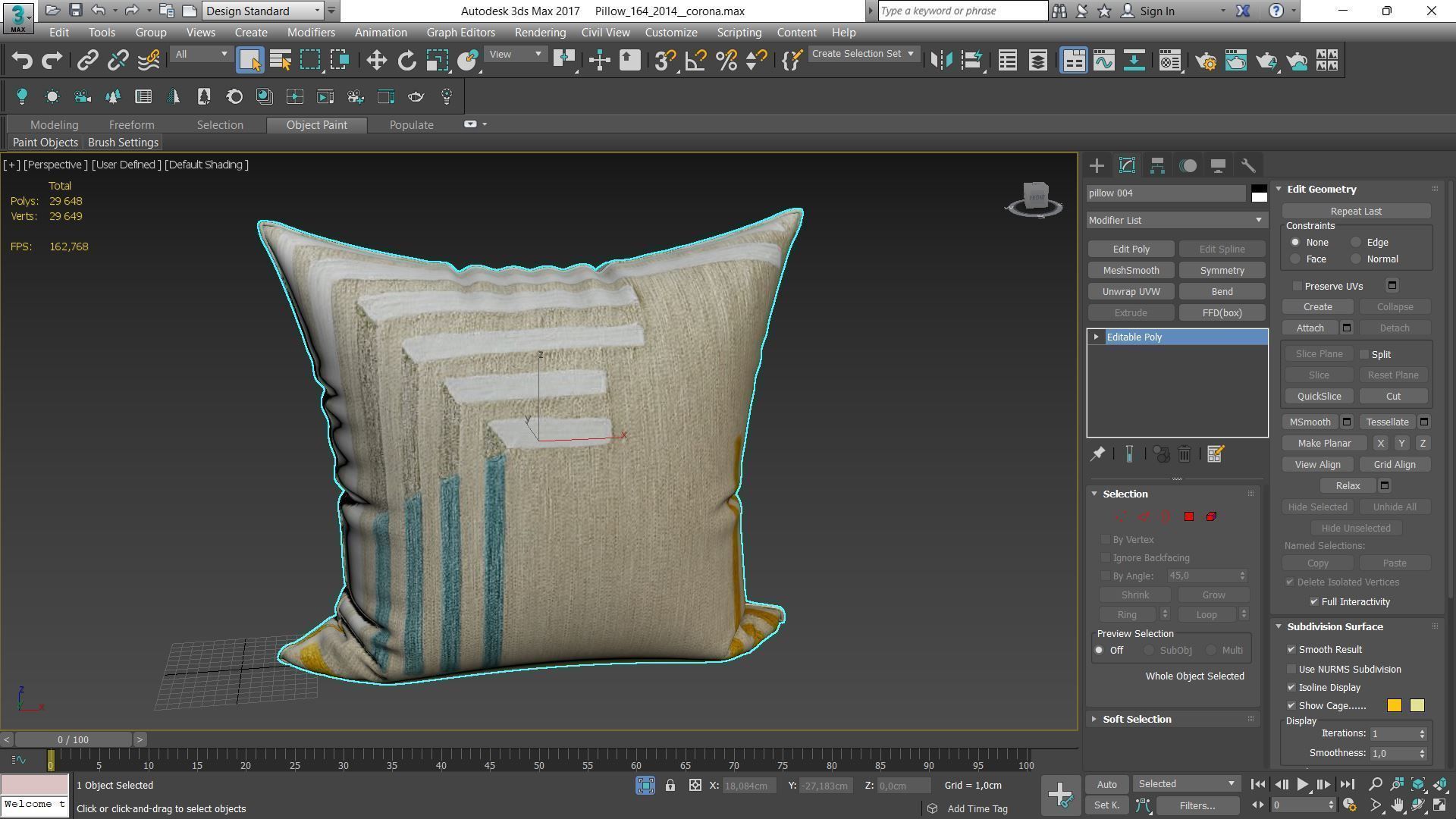 Decorative pillows Houzz set 164 3D model_10
