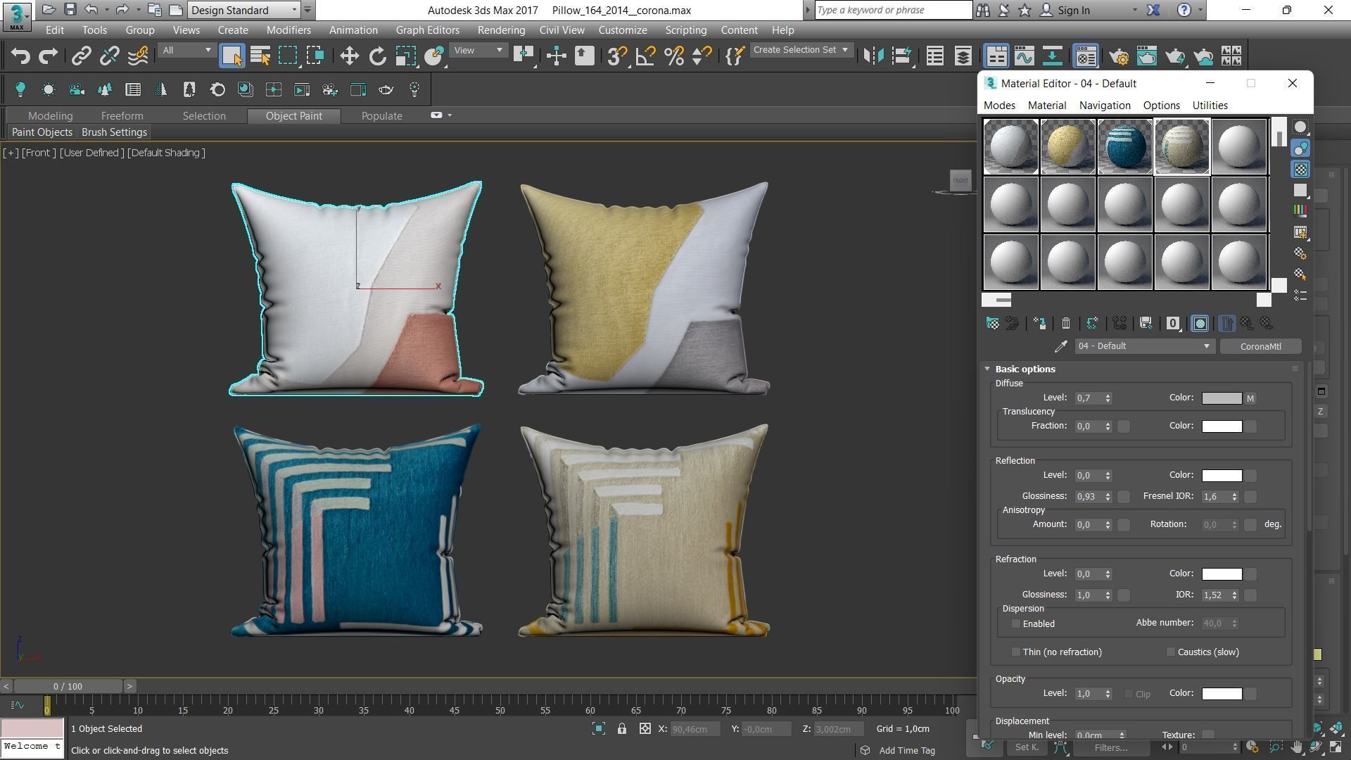 Decorative pillows Houzz set 164 3D model_13