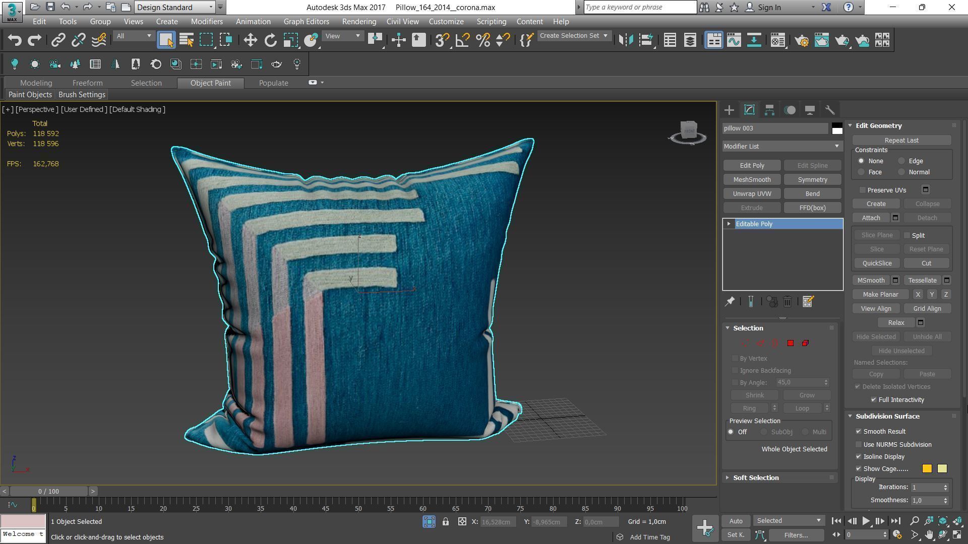 Decorative pillows Houzz set 164 3D model_8