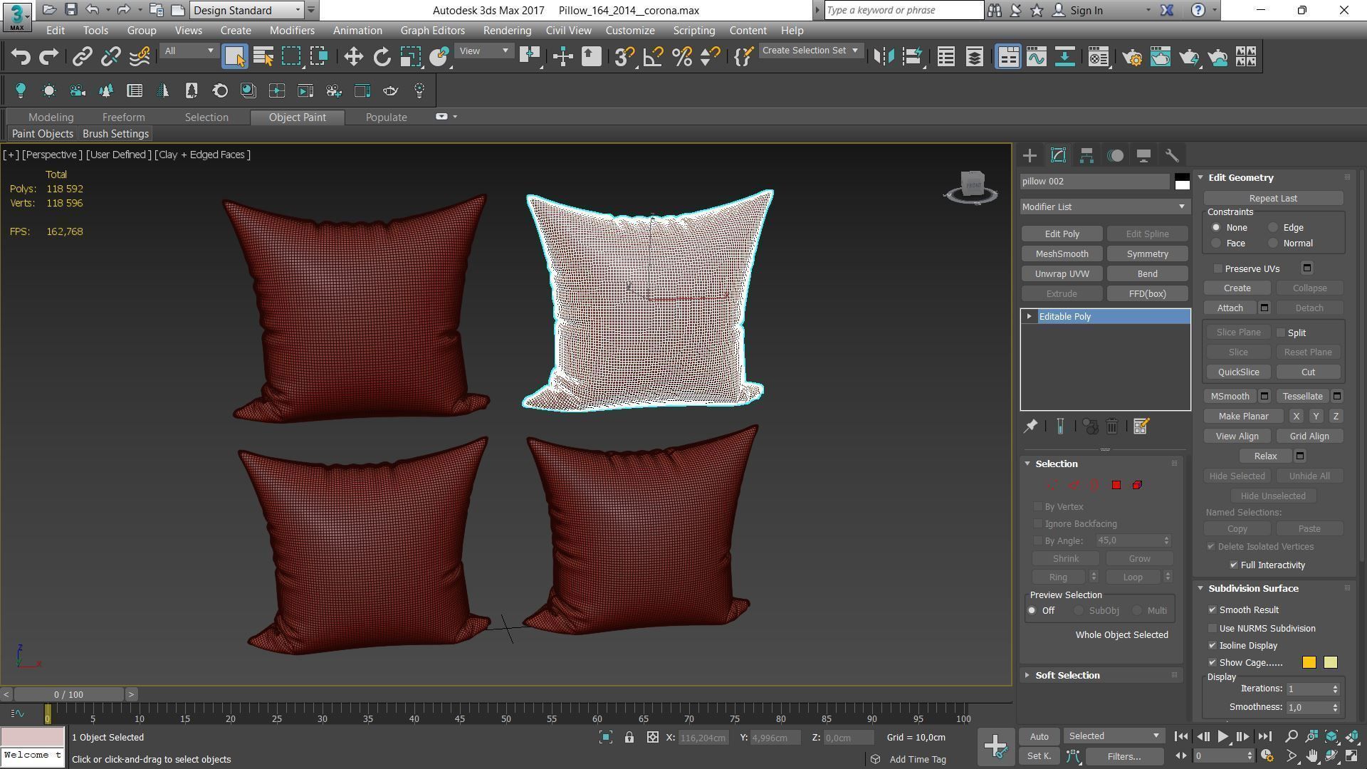 Decorative pillows Houzz set 164 3D model_1
