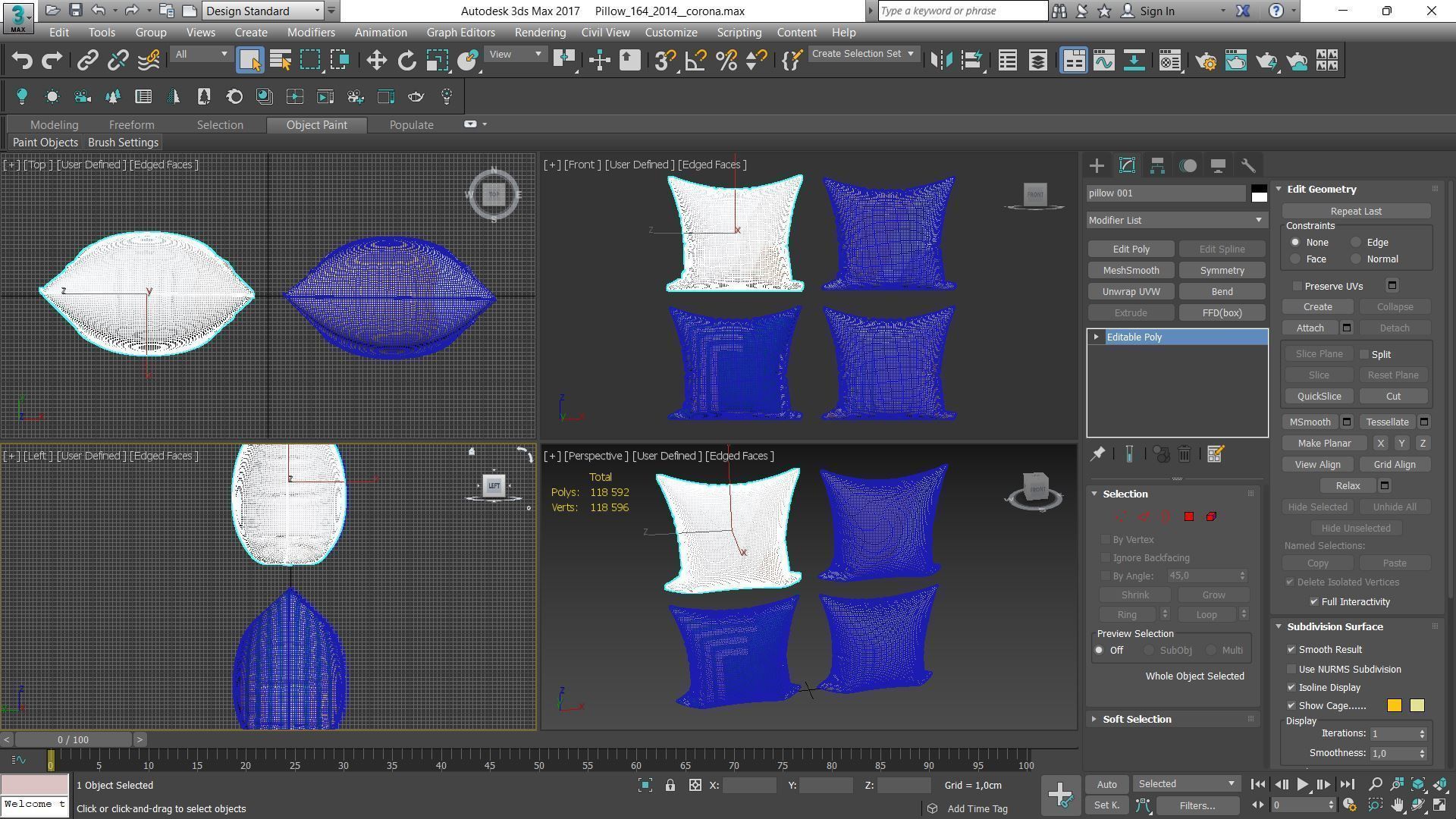 Decorative pillows Houzz set 164 3D model_15