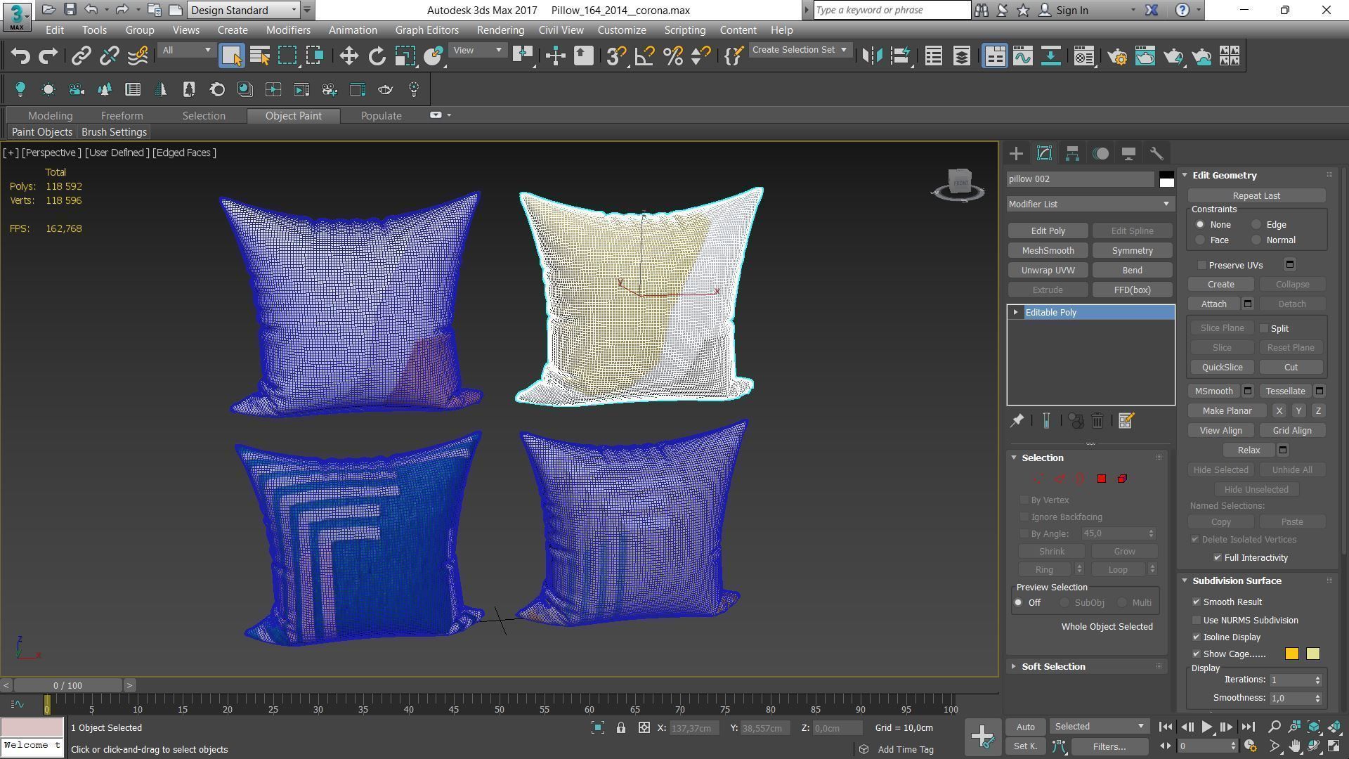 Decorative pillows Houzz set 164 3D model_19