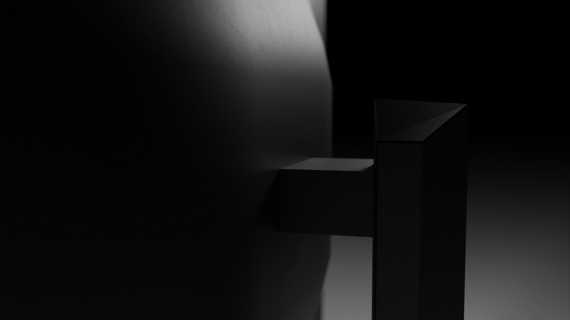 AOC Q27G2G4 Monitor Low-poly 3D model_6