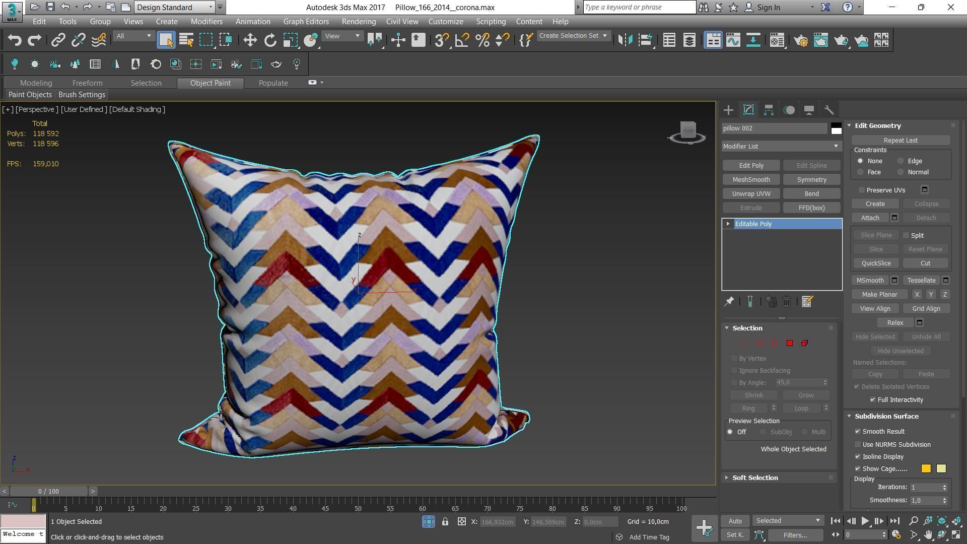 Decorative pillows Houzz set 166 3D model_14