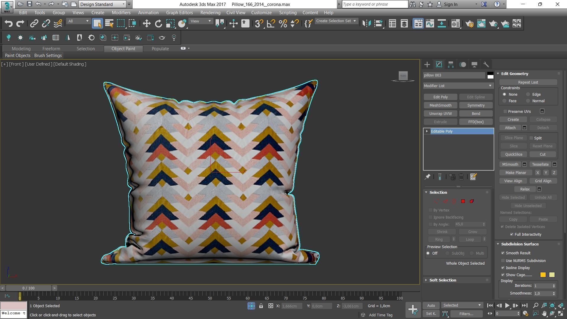 Decorative pillows Houzz set 166 3D model_22