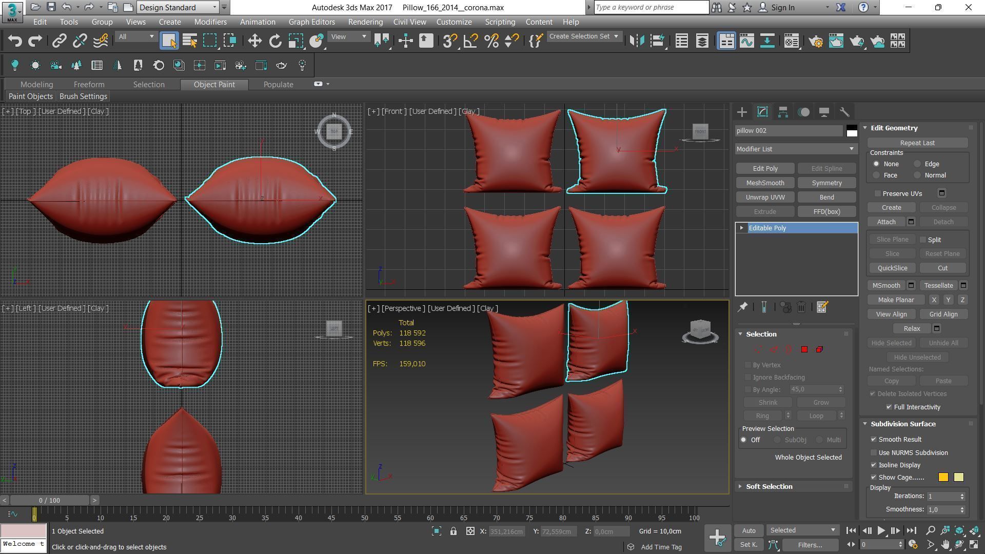 Decorative pillows Houzz set 166 3D model_4
