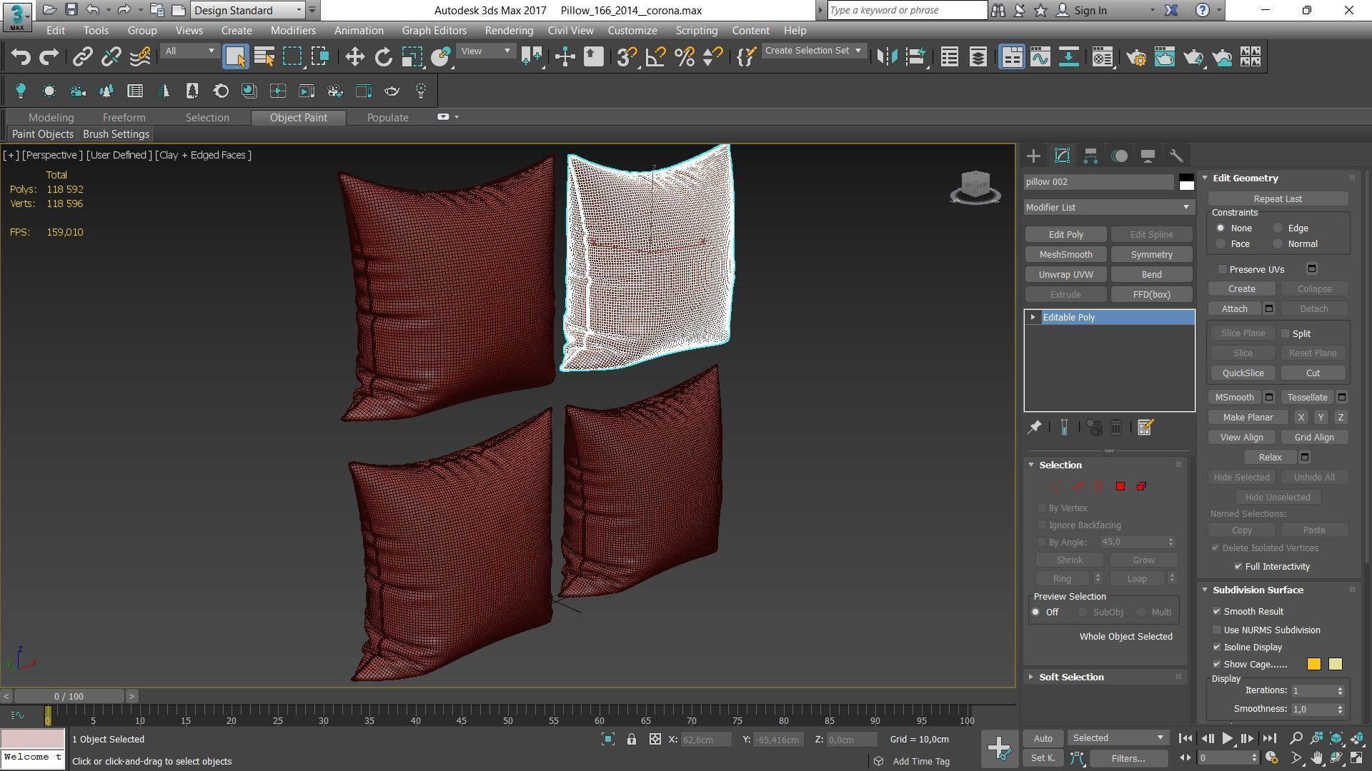 Decorative pillows Houzz set 166 3D model_9