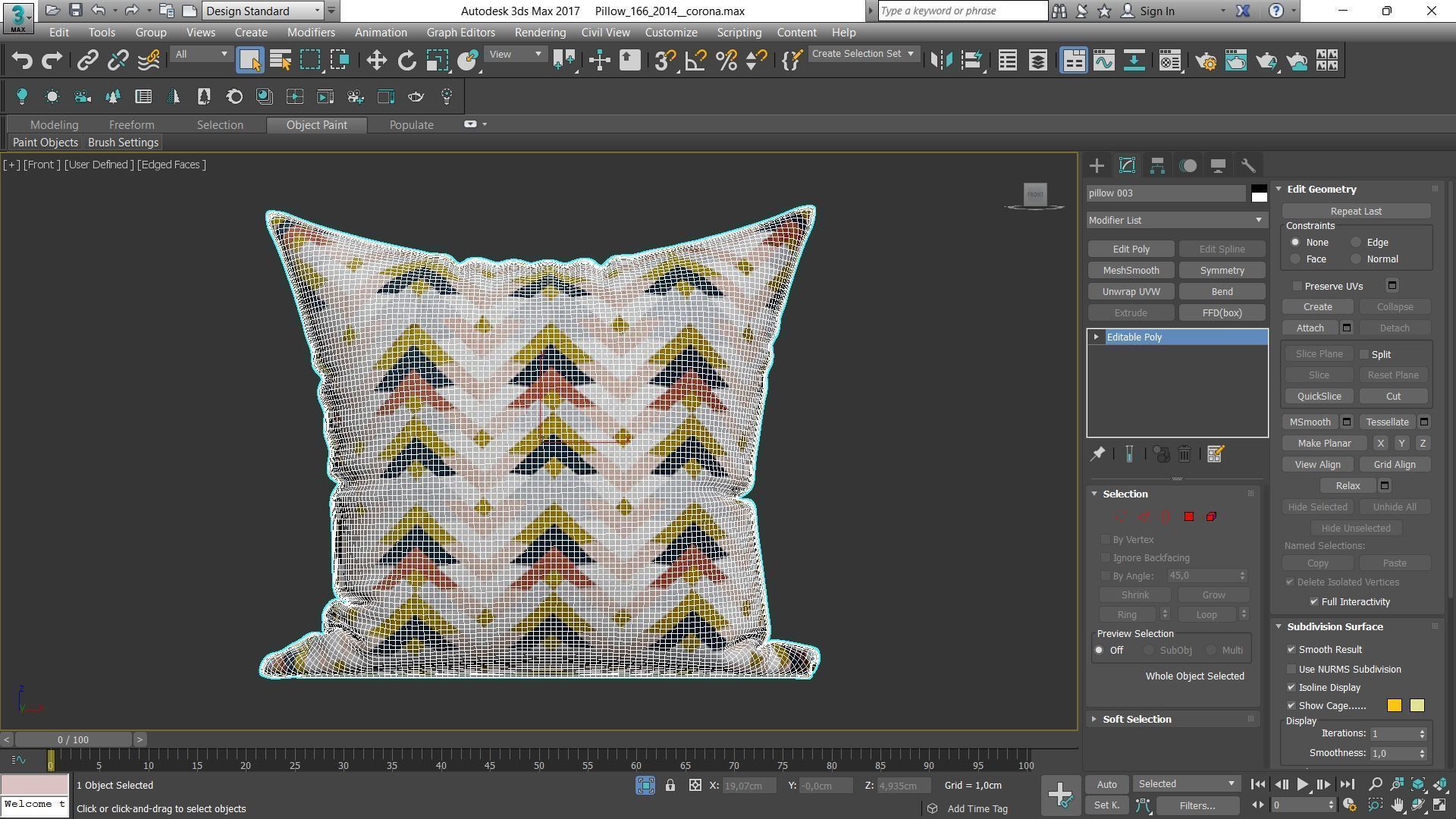 Decorative pillows Houzz set 166 3D model_19